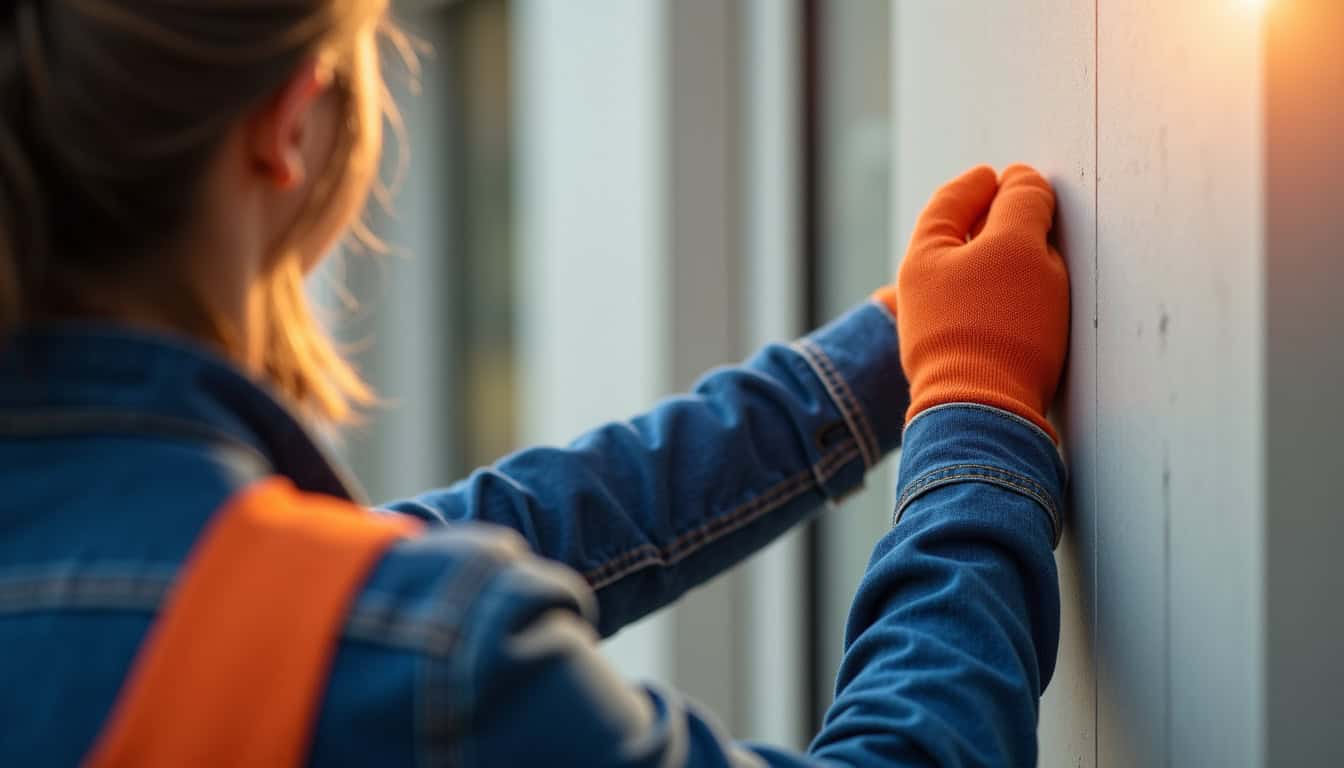 Technicien en train d