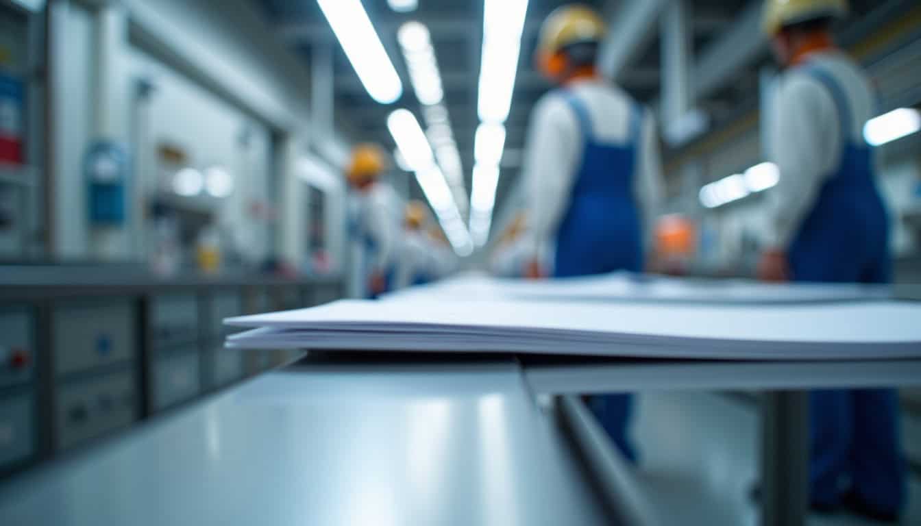 Technicien en train de préparer l