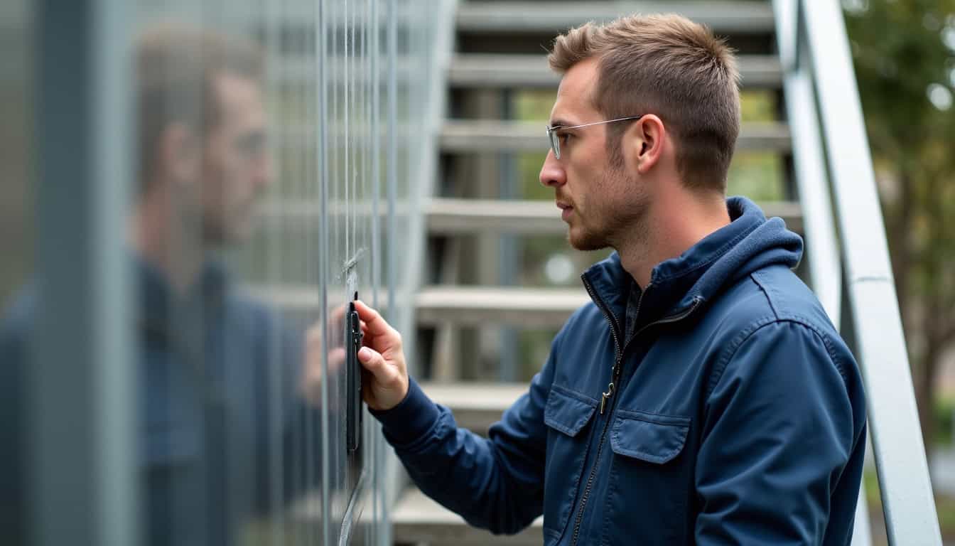 Technicien IRVE en train d