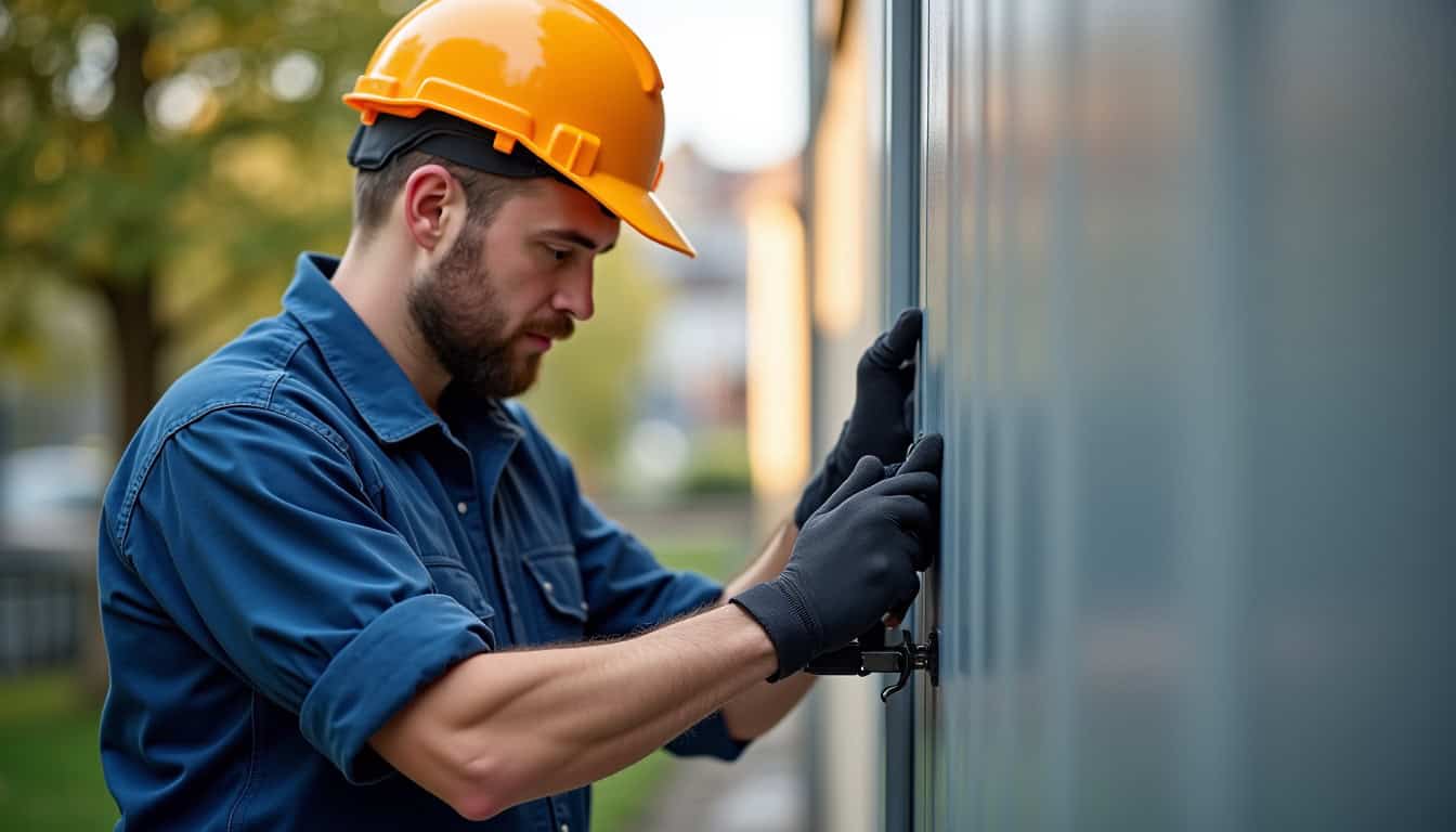 Technicien IRVE en train d