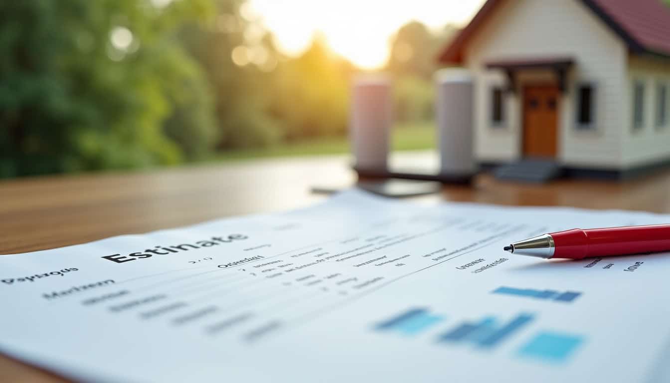 Un installateur présente un devis détaillé pour l