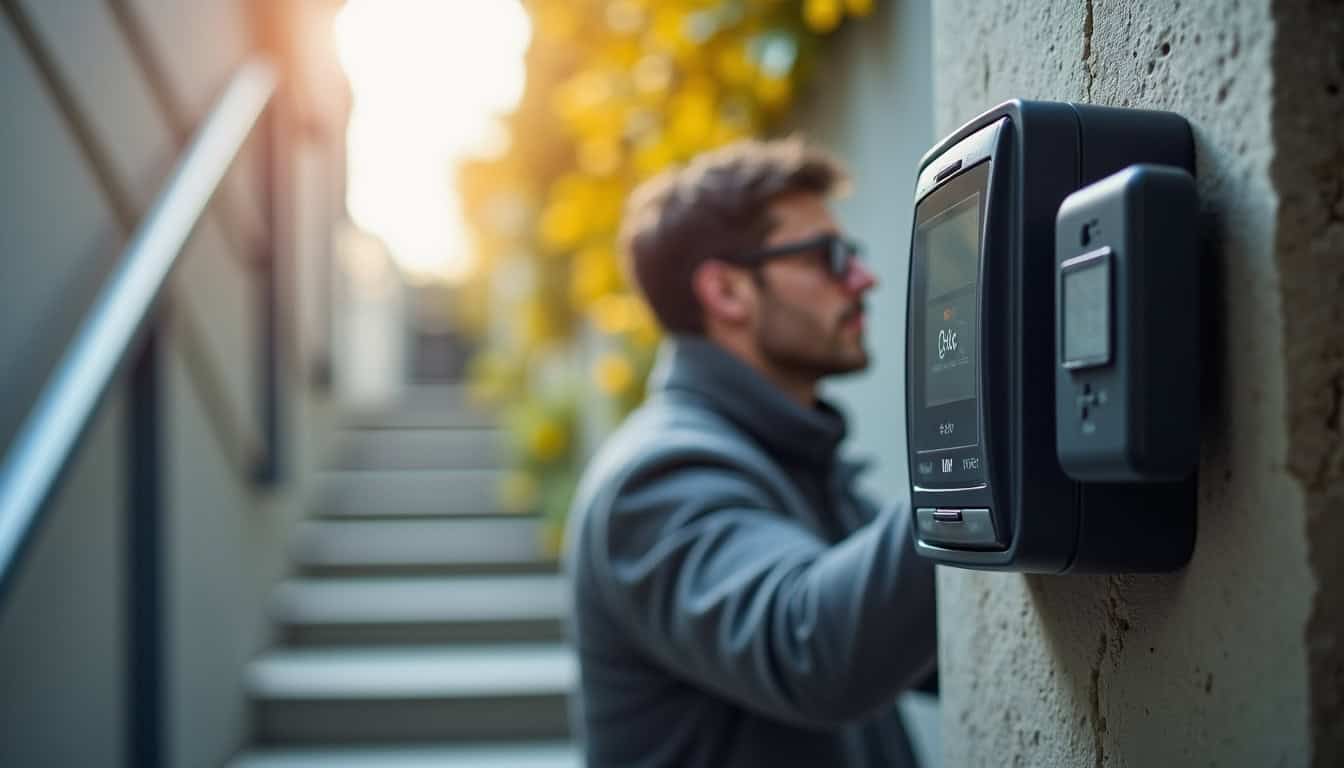 Un installateur remet un devis d