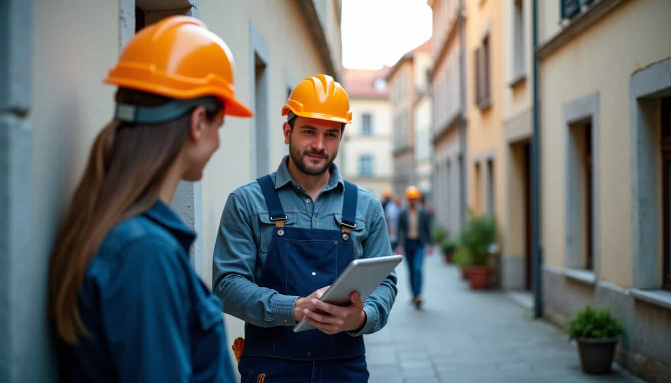 Un technicien certifié IRVE en train d