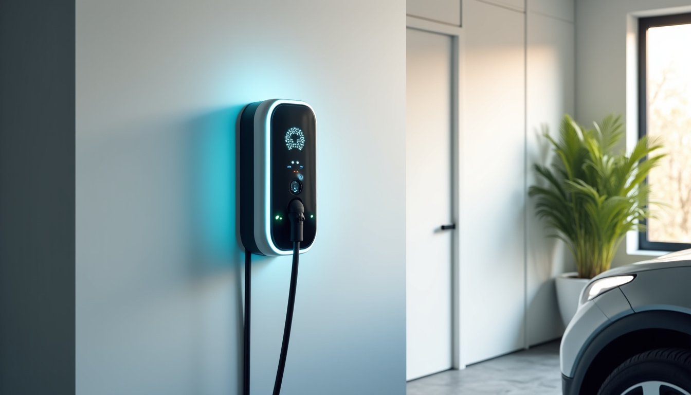 Borne de recharge électrique connectée en fonctionnement à Oraison