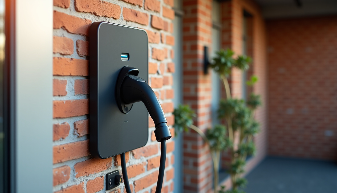 Borne de recharge électrique installée à l