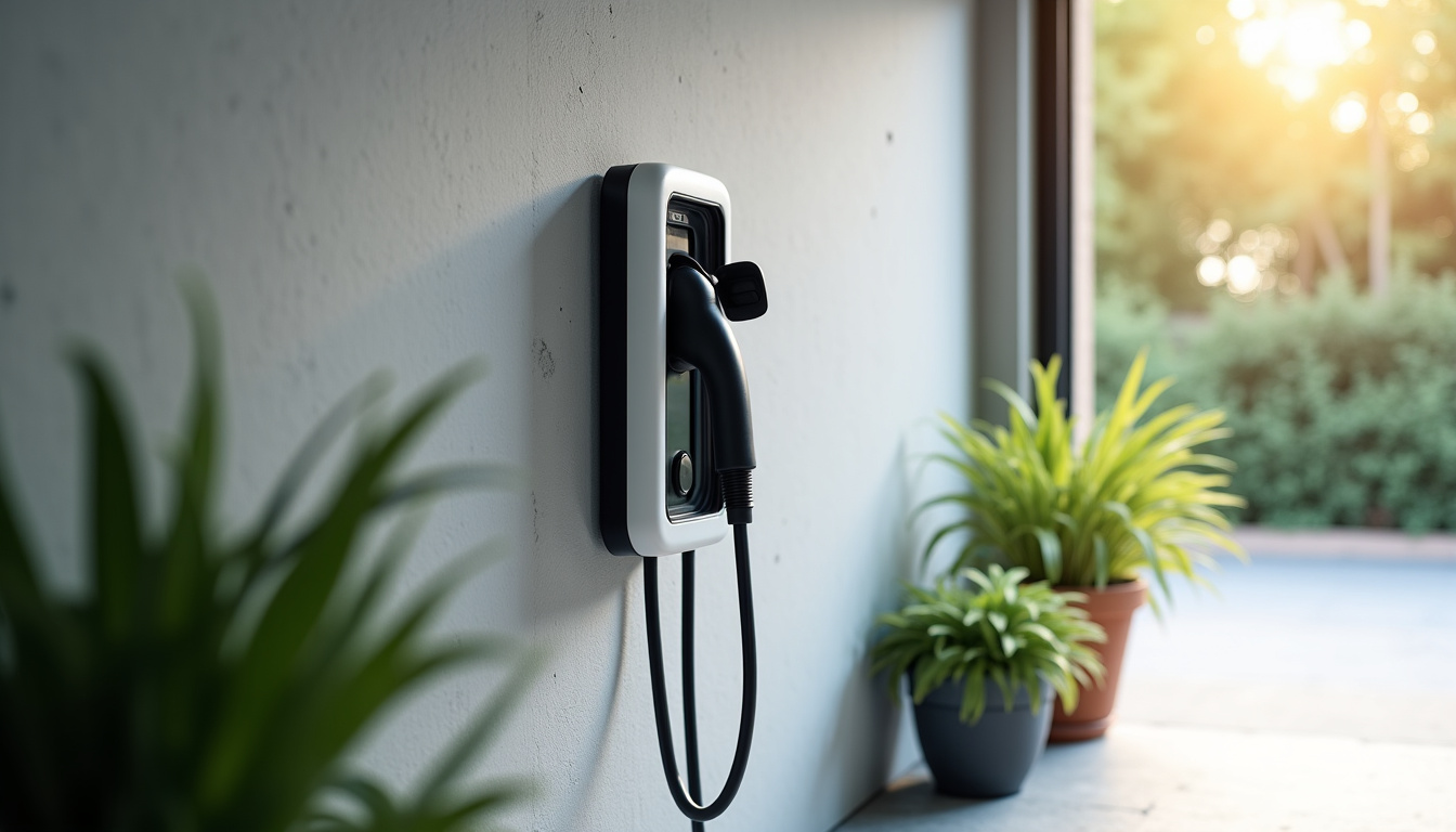 Borne de recharge électrique installée à l