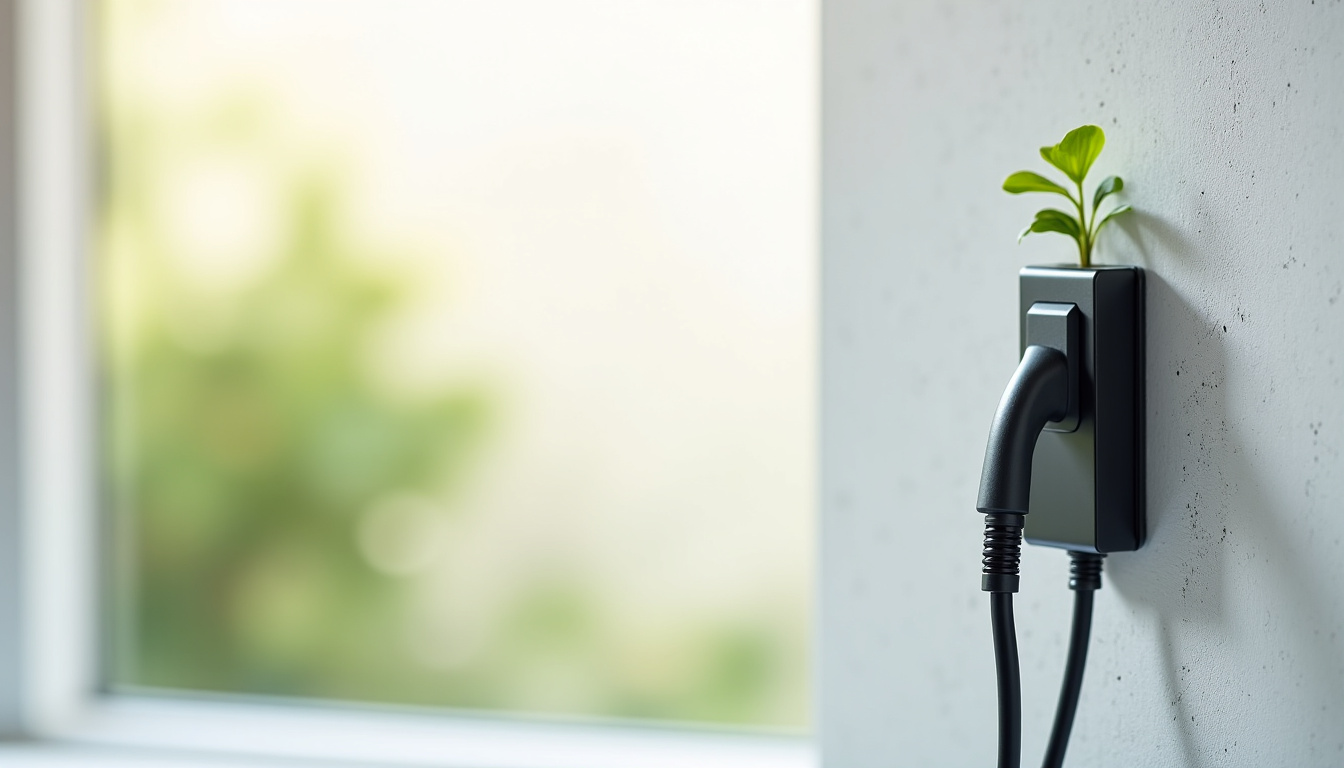 Borne de recharge électrique installée à l