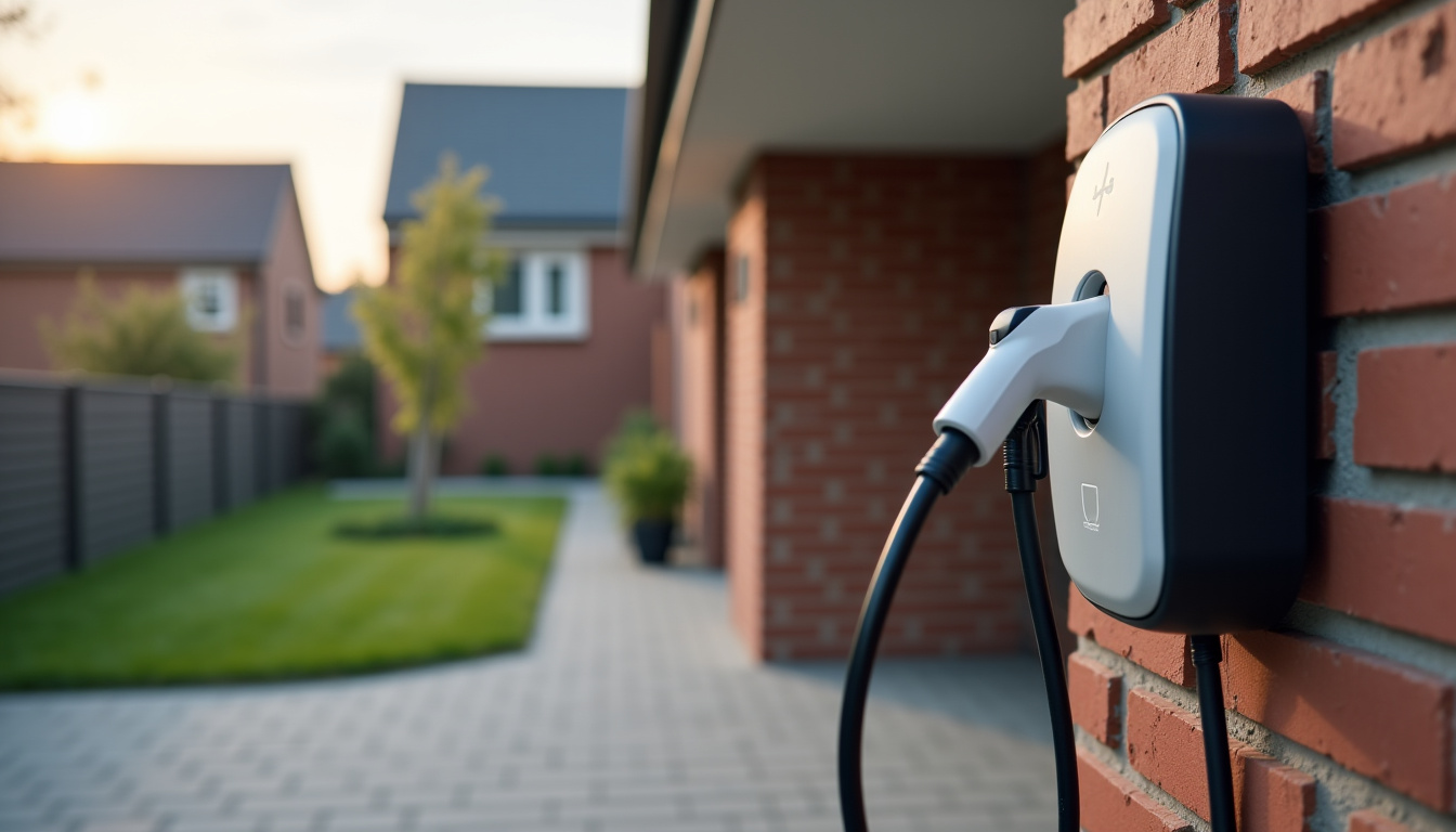 Borne de recharge électrique installée à l