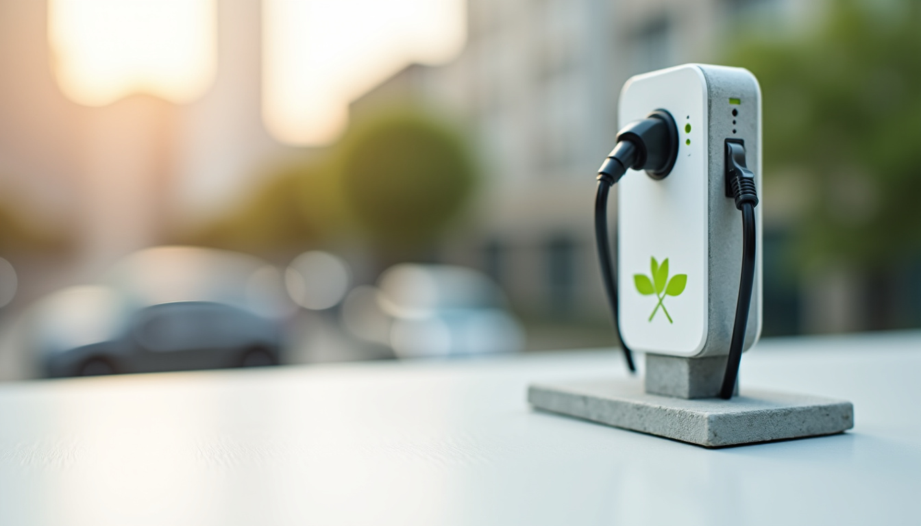 Borne de recharge électrique installée à l