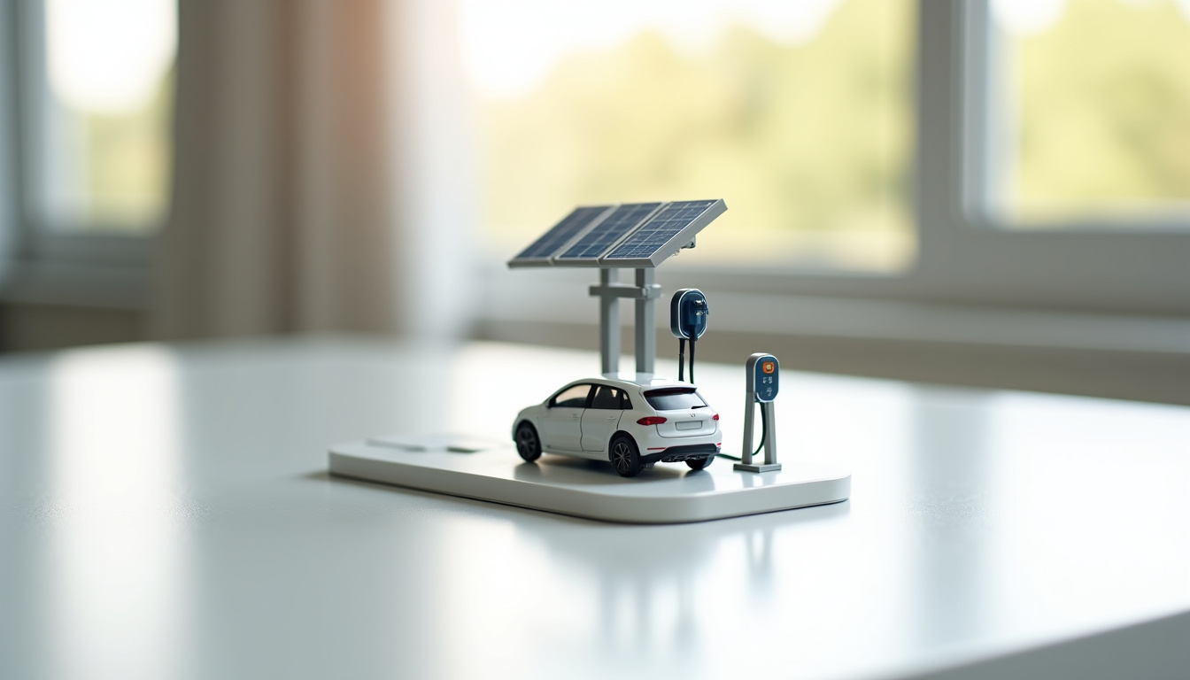 Borne de recharge électrique reliée à un système photovoltaïque à Mardié