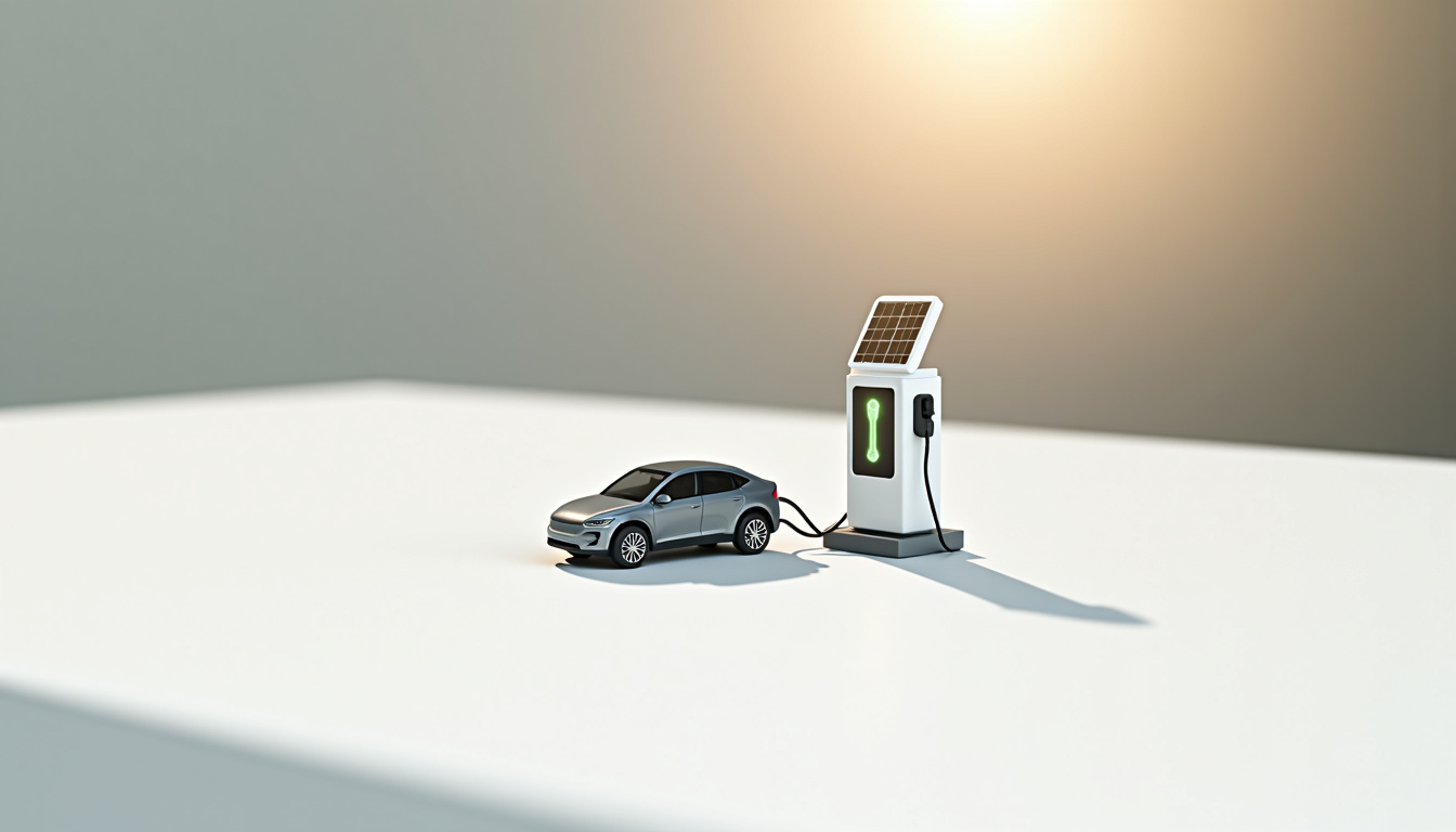 Borne de recharge électrique reliée à un système photovoltaïque à Poey-de-Lescar