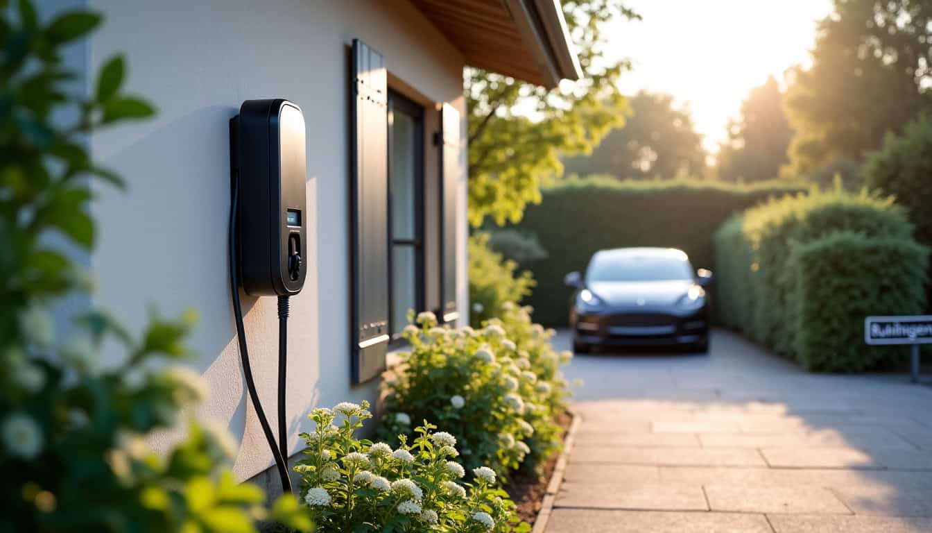 Borne de recharge installée dans une maison à Ruminghem