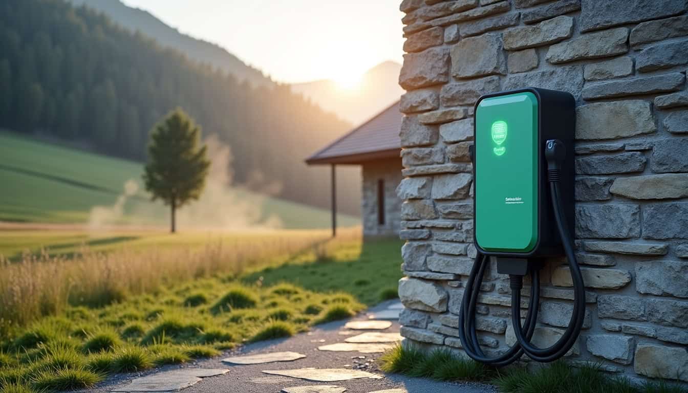 Borne de recharge Schneider installée à Lovagny