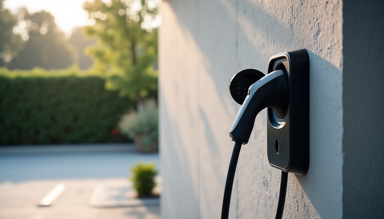 Borne électrique installée à l