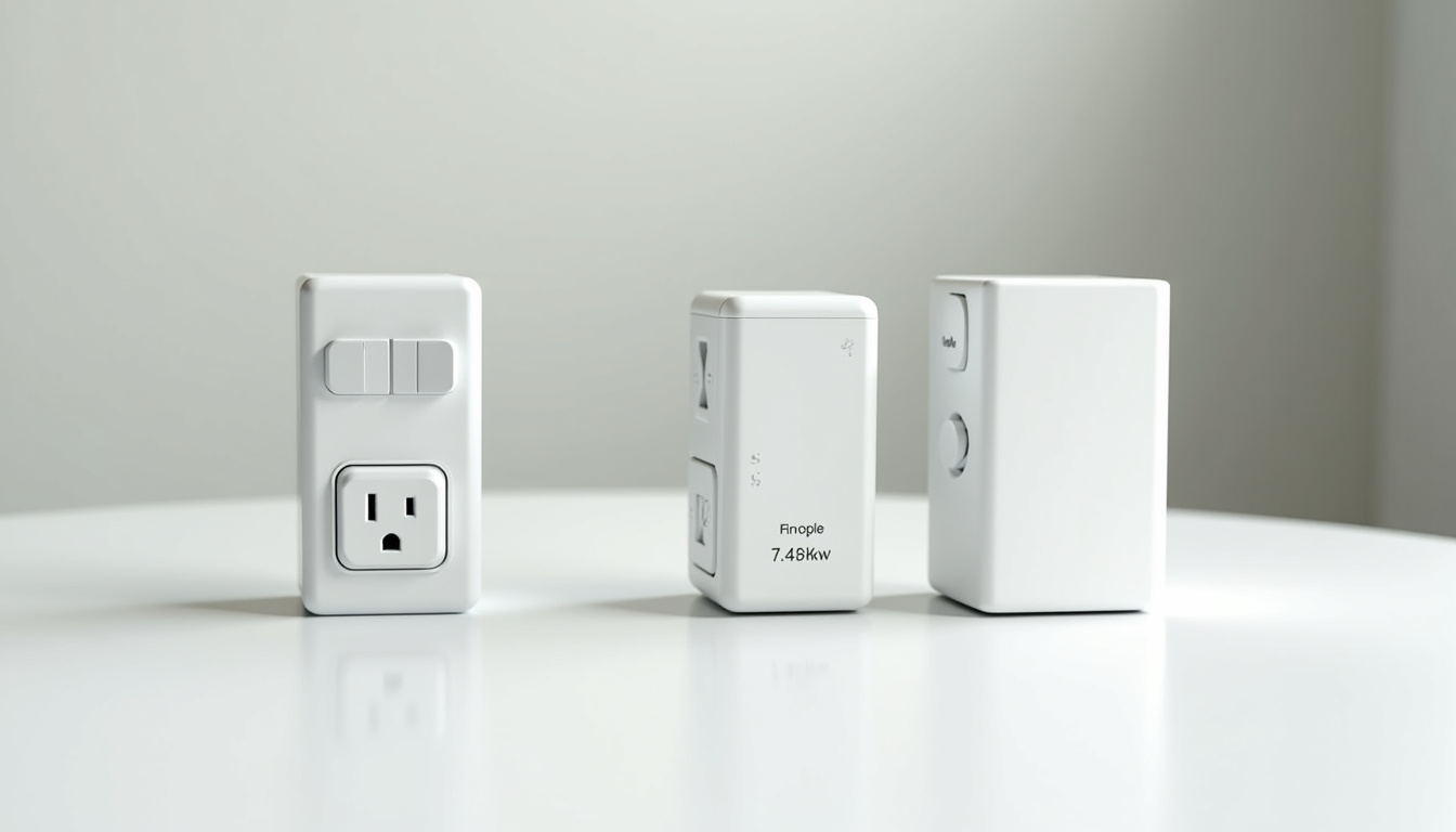 Comparaison des différents types de bornes de recharge: prise renforcée, wallbox 7,4 kW et borne triphasée 11 kW