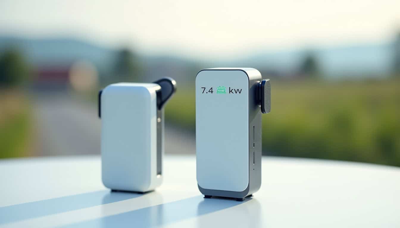 Comparaison entre une borne 7,4 kW et une borne 22 kW à Ruminghem