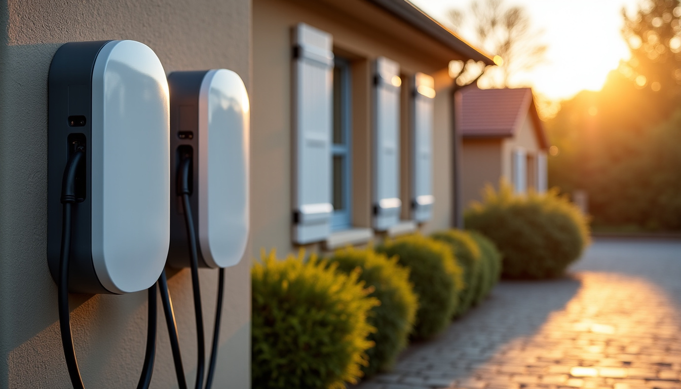 Comparaison visuelle des différents types de bornes de recharge électrique pour usage domestique à Brécy