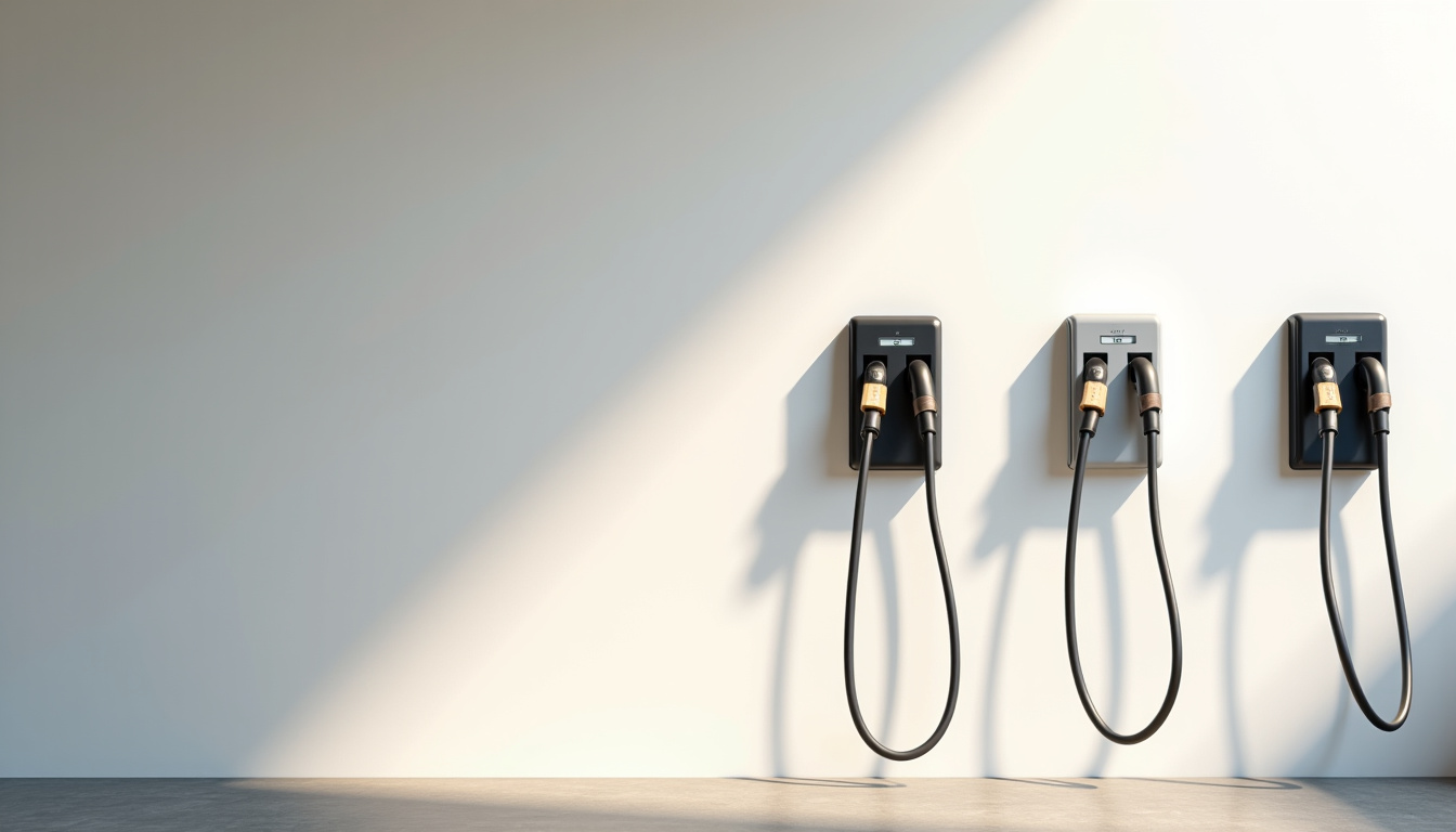 Comparaison visuelle des différents types de bornes de recharge murales à Saint-Benoît