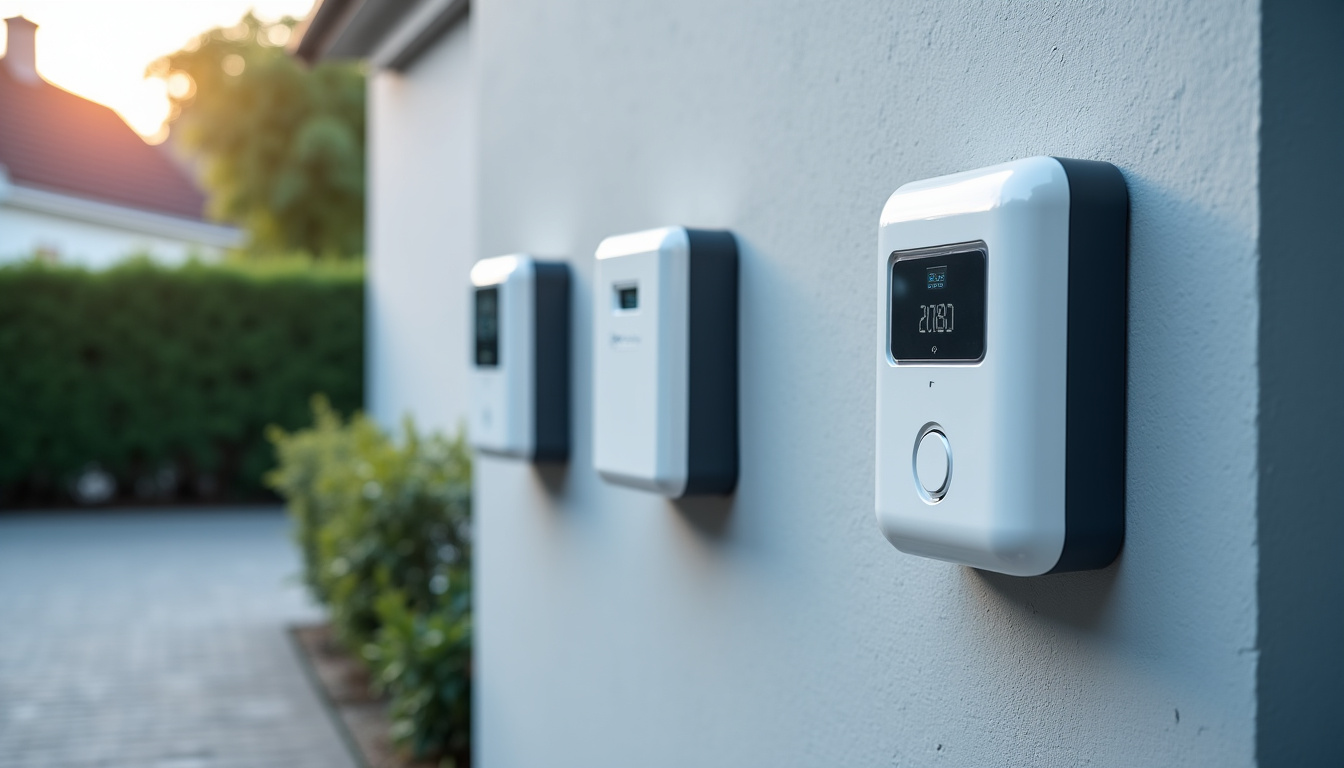 Comparaison visuelle des différents types de bornes de recharge pour véhicules électriques installées à Saint-Pern