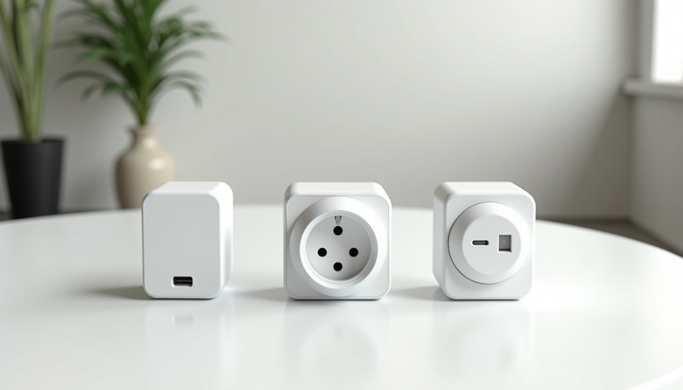 Comparaison visuelle des différents types de bornes de recharge: wallbox, prise renforcée, borne connectée