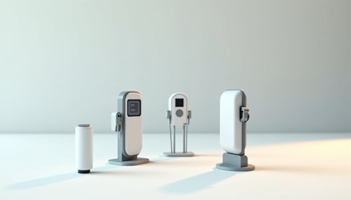 Comparatif visuel des différents types de bornes de recharge à Bouin