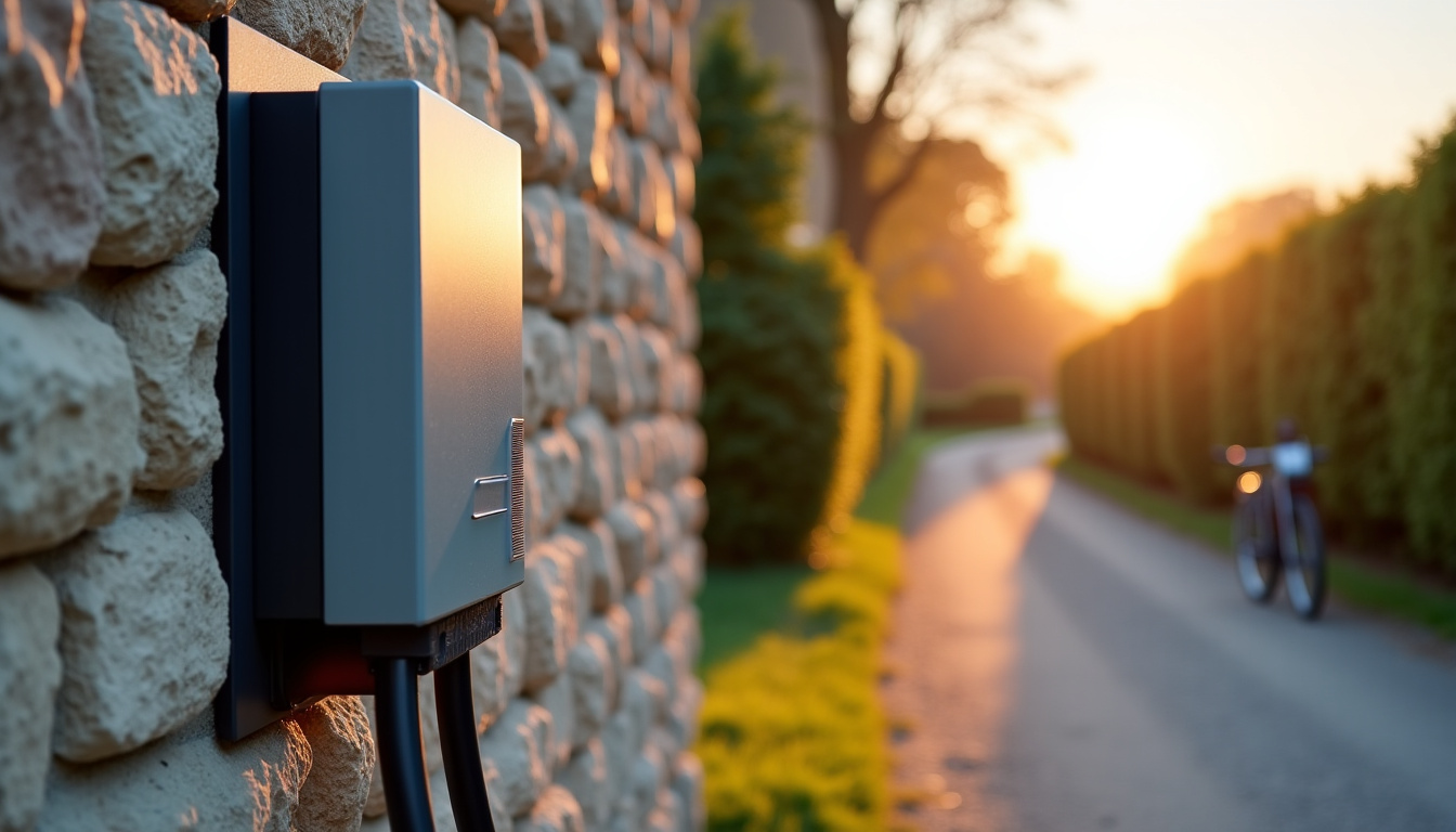 Compteur électrique Enedis avec câblage pour borne de recharge à Loretz-d