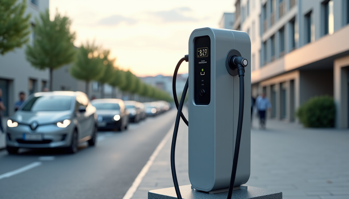Différents modèles de bornes de recharge électrique installées à Baccarat