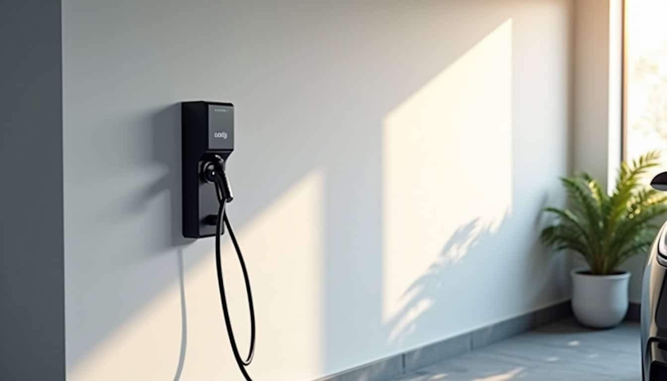 Différents modèles de bornes de recharge électrique installées à Jussac