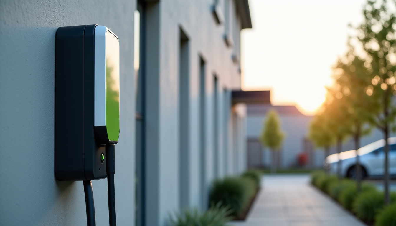 Différents modèles de bornes de recharge électrique installées à Vaulx-en-Velin