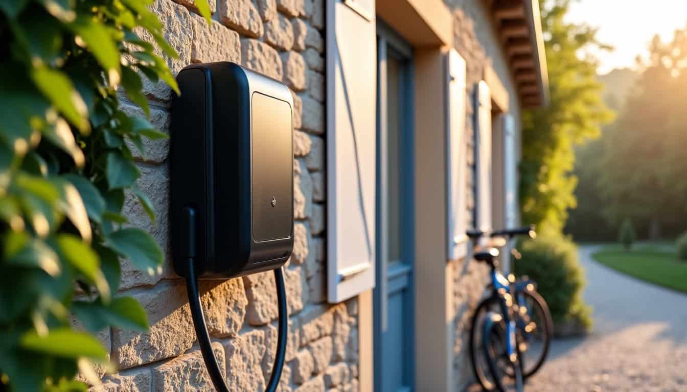 Différents modèles de bornes de recharge pour véhicules électriques installées à Cinq-Mars-la-Pile
