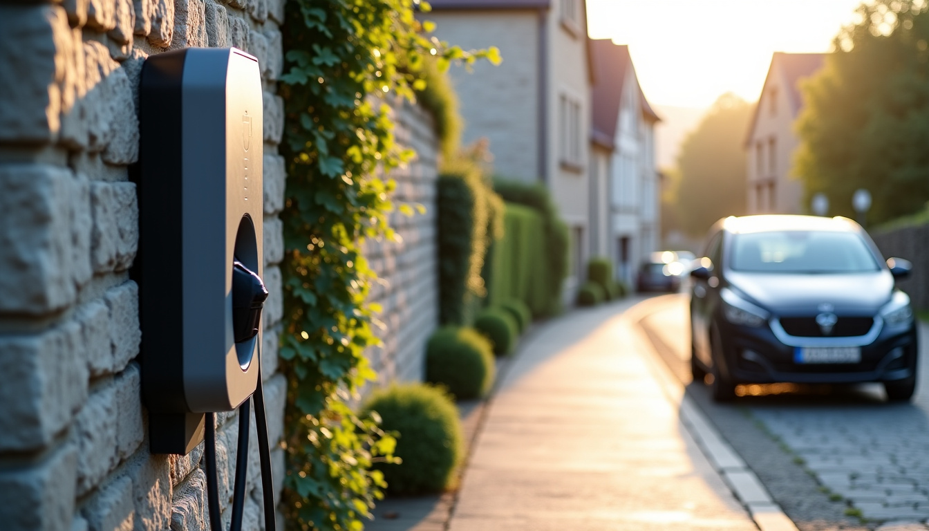 Différents modèles de bornes de recharge pour voiture électrique installées à Montreuil-sous-Pérouse