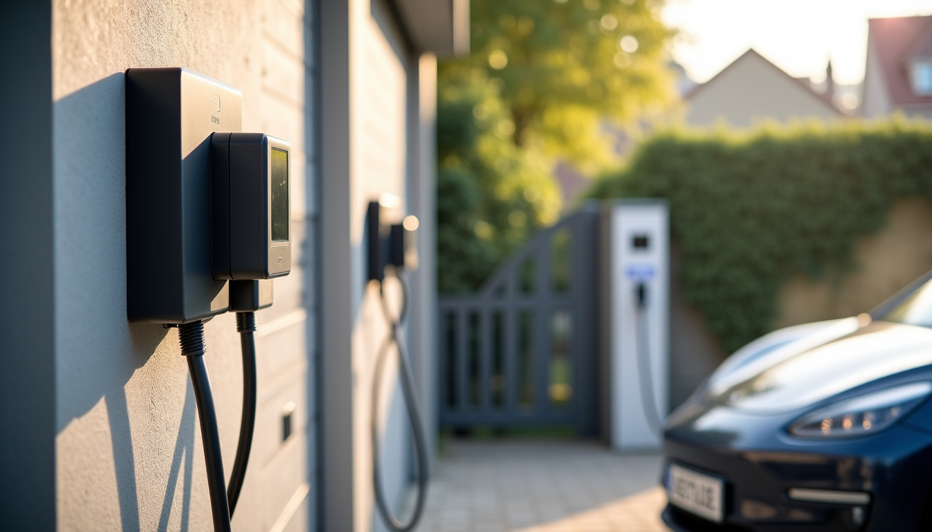 Différents modèles de bornes électriques installées dans un environnement domestique à Cormeray