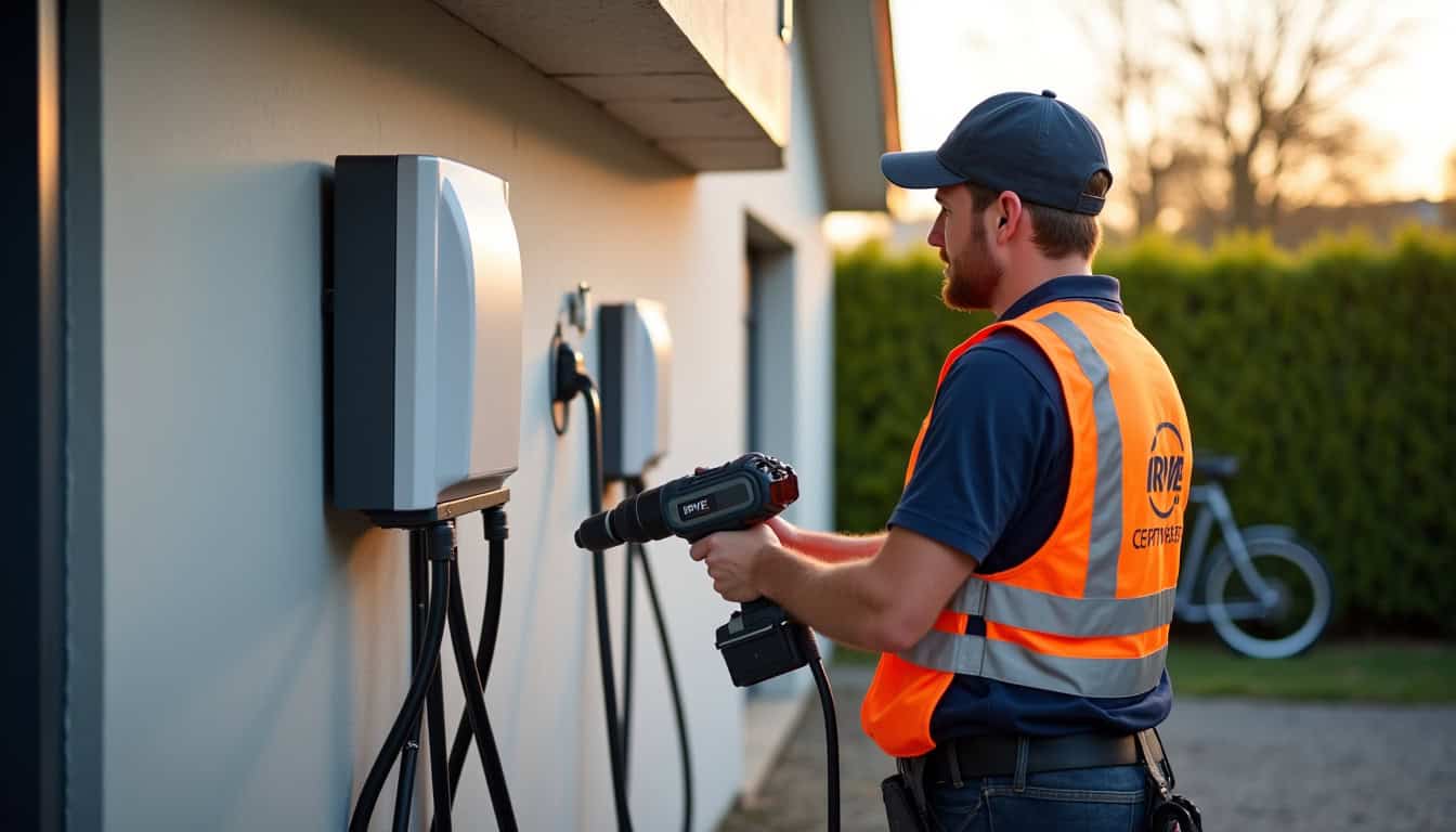 Installateur électrique certifié IRVE en intervention à Templeuve-en-Pévèle