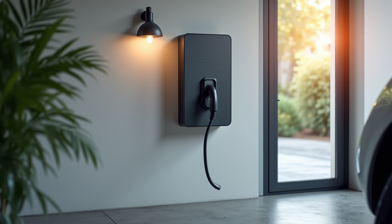 Installation d’un boîtier de borne de recharge murale dans un garage résidentiel à Saint-Mars-de-Coutais