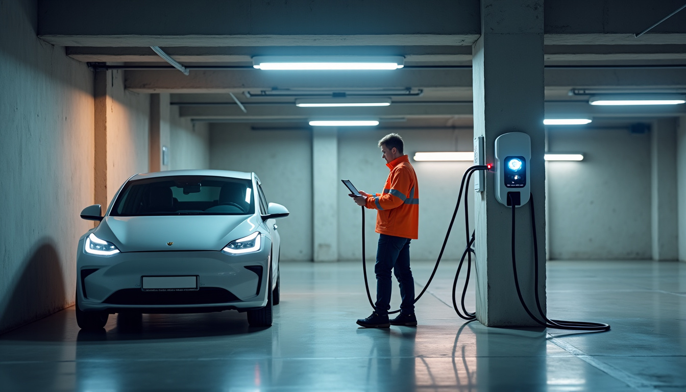 Installation d’une borne de recharge dans un parking d’immeuble à Fonbeauzard
