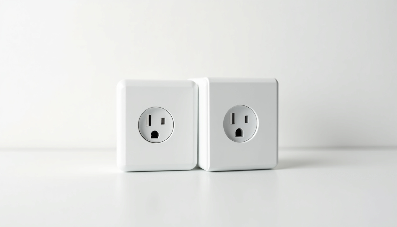 Comparaison visuelle entre une prise renforcée et une borne de recharge murale pour véhicule électrique