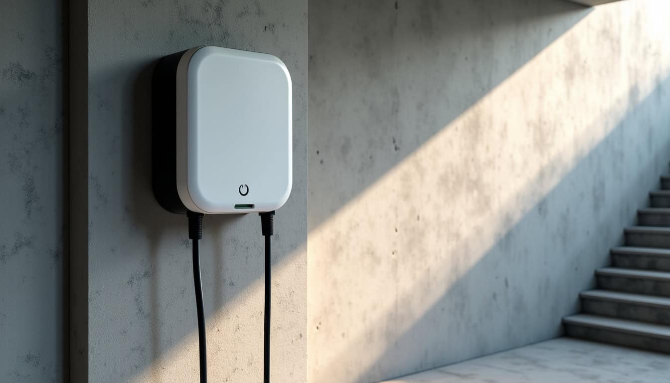Borne électrique installée dans un garage privé à Odos