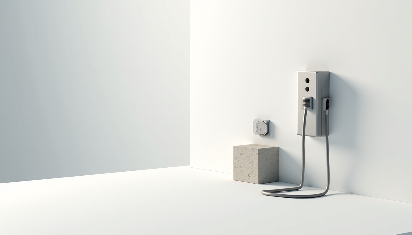 Comparaison visuelle entre une prise renforcée et une borne murale pour véhicule électrique