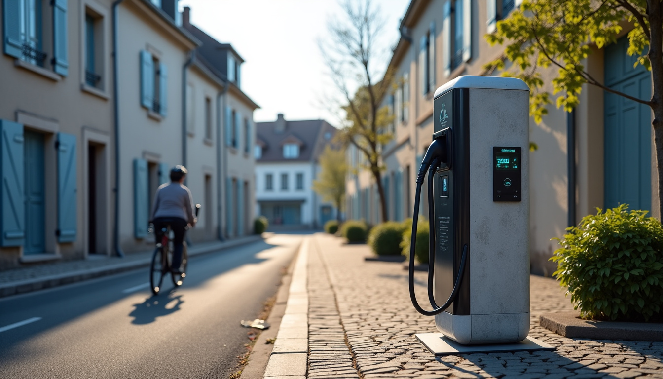 Station de recharge publique située au 30 Rue Anatole France à Sainte-Florine
