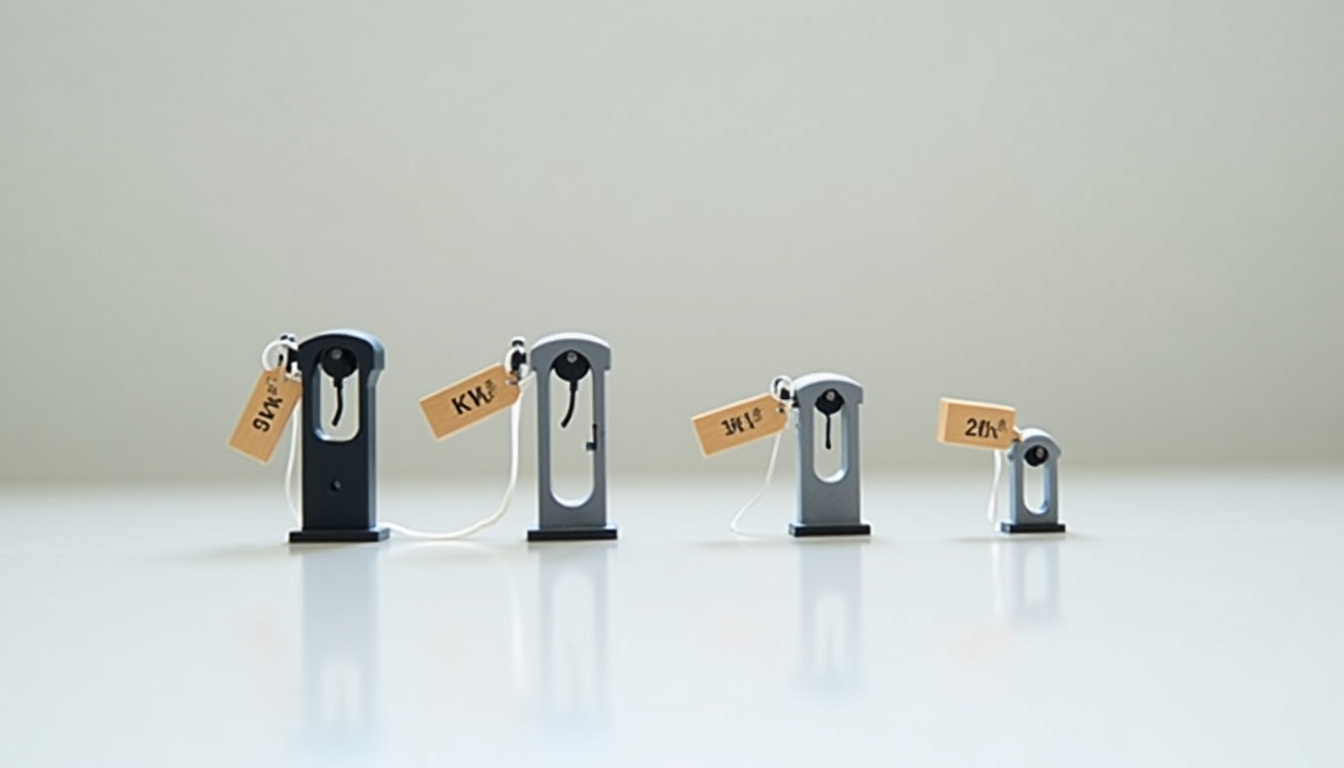 Tableau comparatif des différentes bornes de recharge en fonction de leur puissance, autonomie et usage