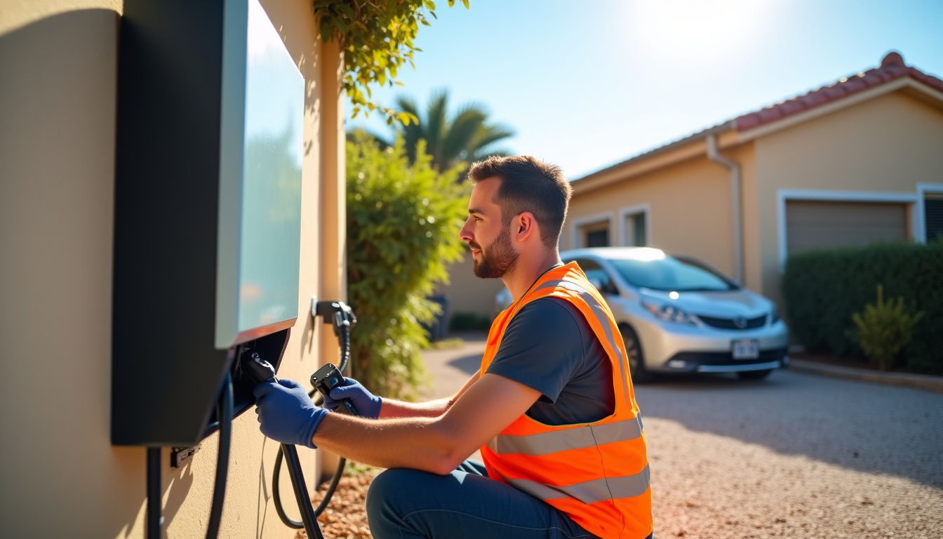 Technicien certifié IRVE en train d