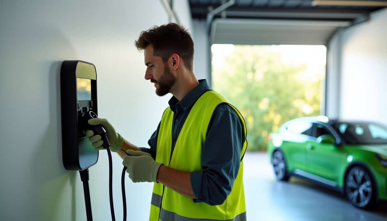 Technicien certifié IRVE en train d