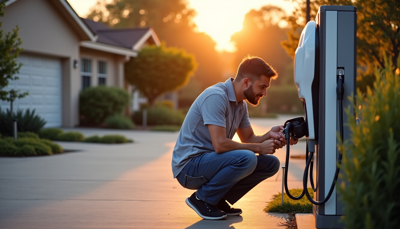 Technicien en train d