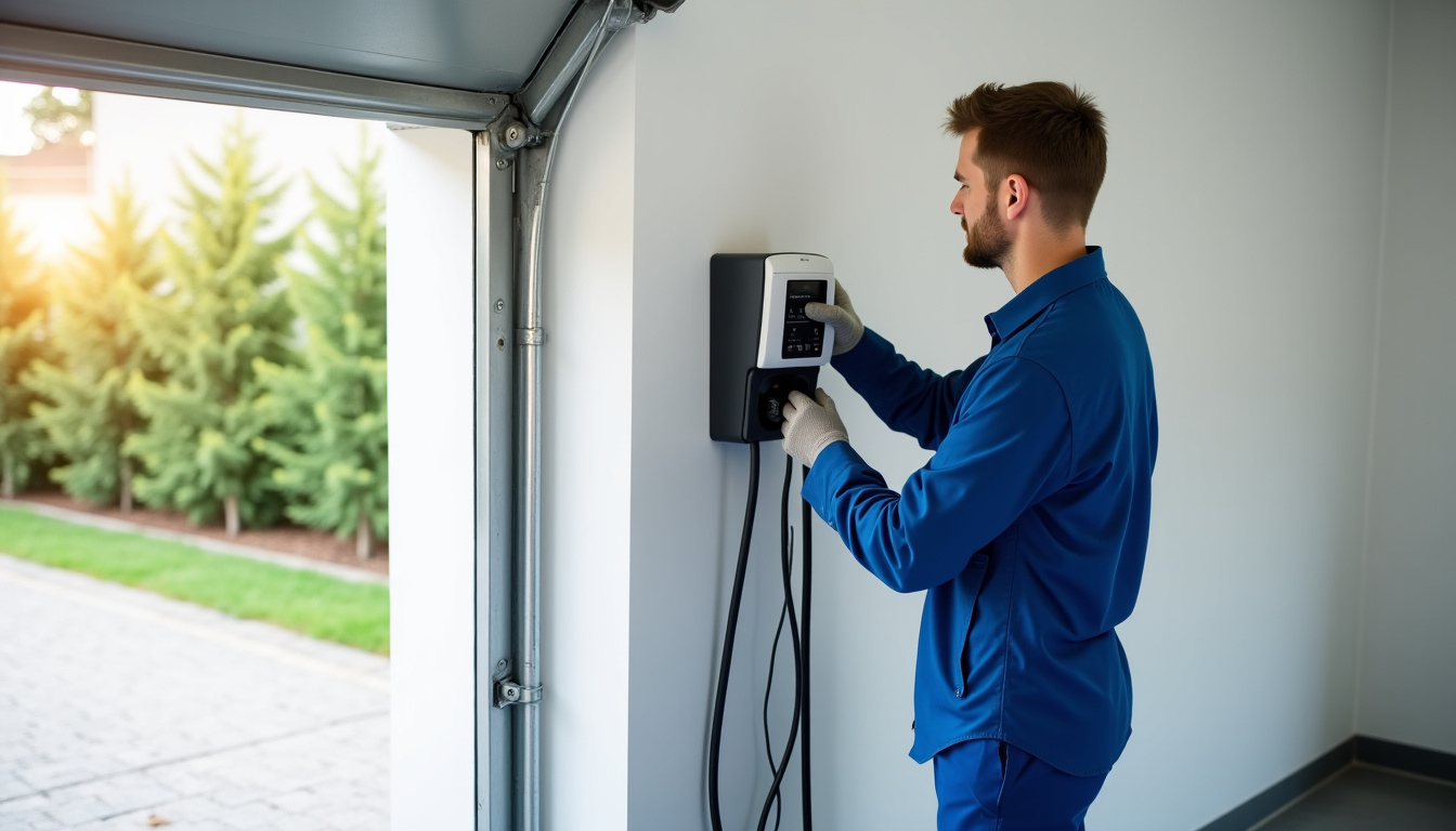 Technicien en train d