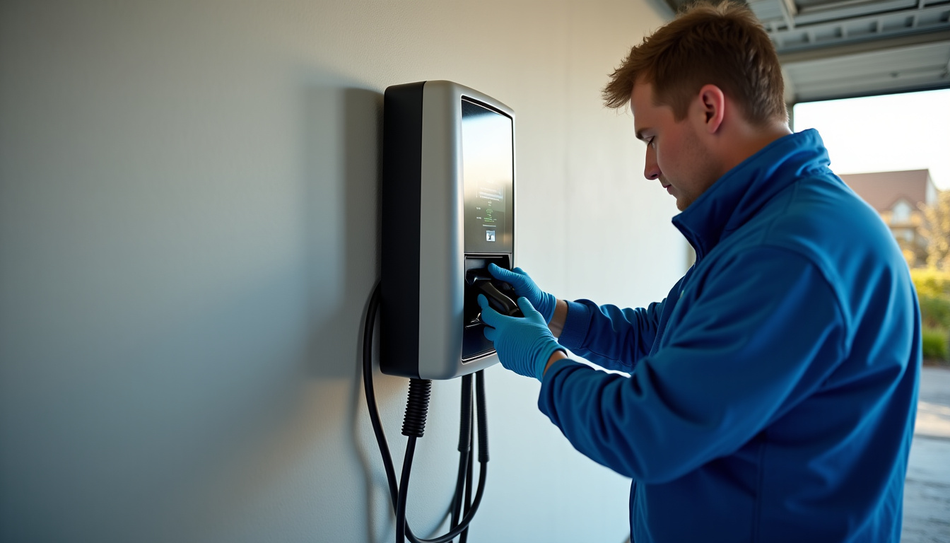 Technicien en train d