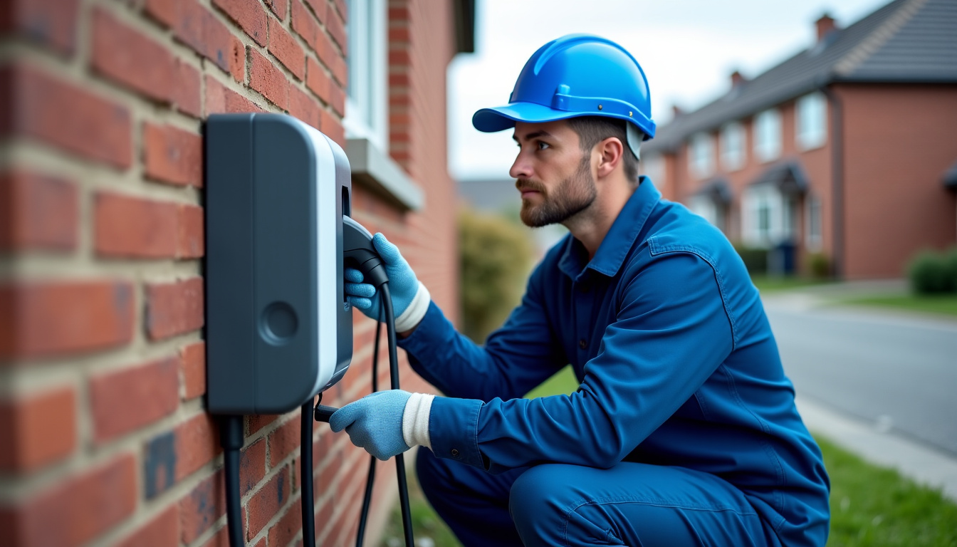 Technicien en train de préparer l