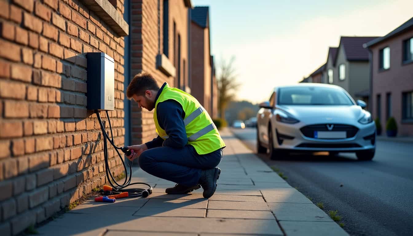 Technicien en train de préparer l