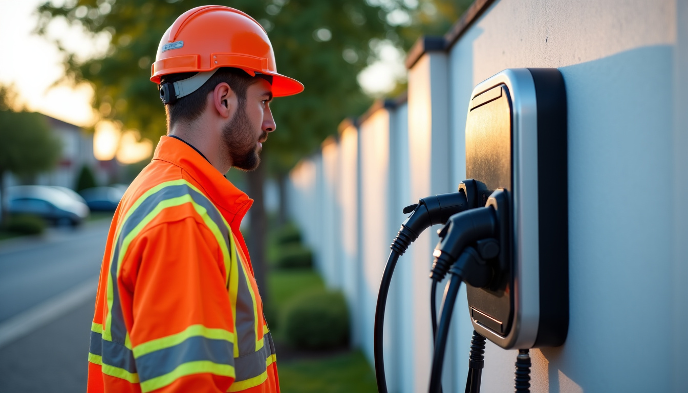 Technicien Enedis lors d