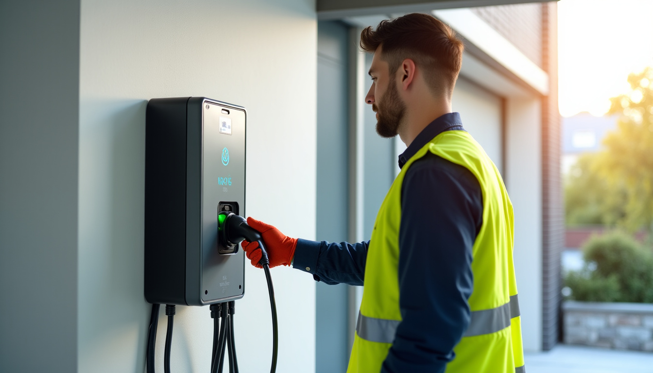 Technicien IRVE en train d