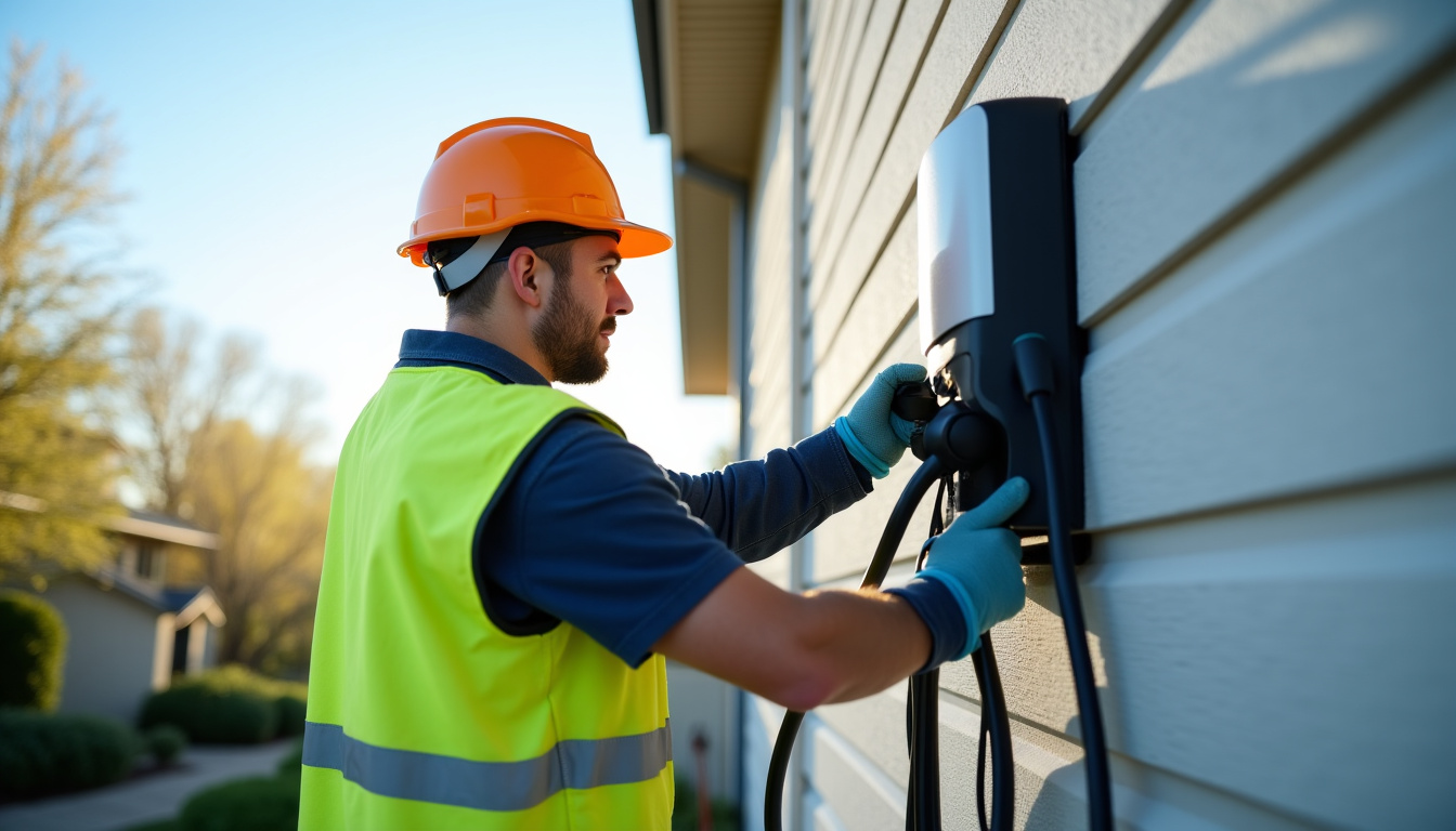 Technicien IRVE en train d